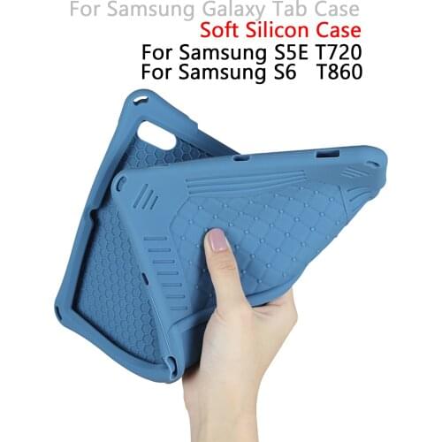 For Samsung Galaxy Tab S5E 10.5" T720 Tablet Cover Soft Silicon Shockproof Stand Tablet Case For Samsung Galaxy Tab S6 T860 Case