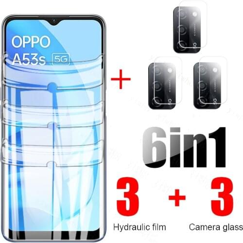 6in1 Hydrogel Film For Oppo Reno 5 Lite Reno4 Lite Camera Lens Screen Protector for Oppo A95 A53S A73 A52 A53 A15 A15S Film