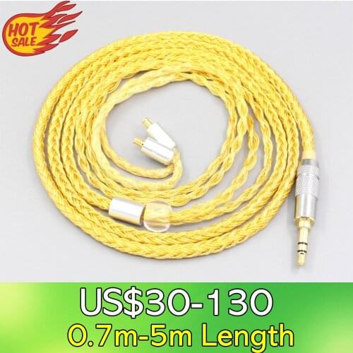 LN007350 16 Core OCC Gold Plated Earphone Cable For Audio Technica ATH-CKR100 CKR90 CKS1100 CKR100IS CKS1100IS