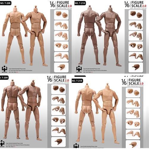 HaoYuToys T-20 T-21 1/6 Scale NEW2.0 Super Sport Male Body Accessory Model for 12 inches Action Figure