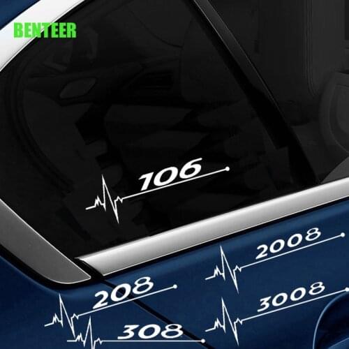 Car windows sticker for Peugeot 206 208 307 308 2008 3008 106 108 306 206 208