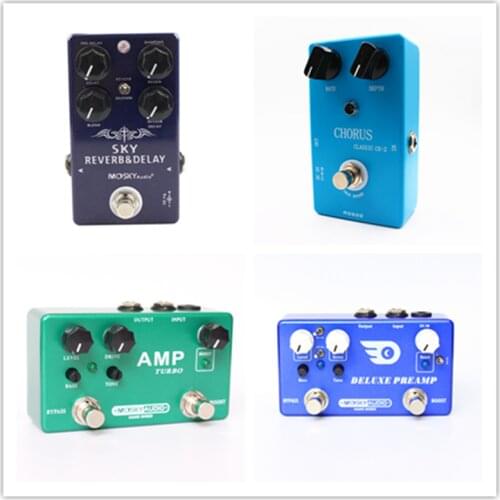 Gutiar pedal overdirve distortion delay reverb pedal guitarra