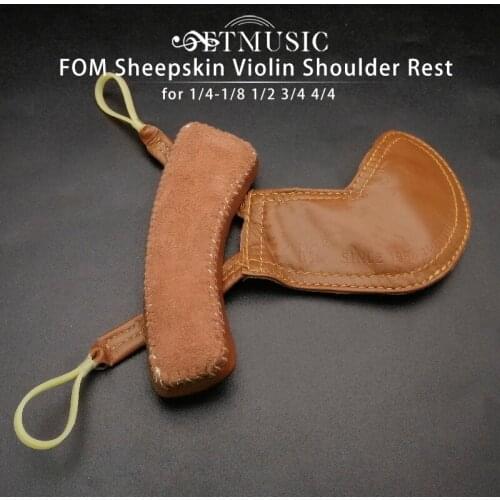 Free Shipping Sheepskin 2 in 1 Detachable Violin Shoulder Rest Chinrest Pad Violin Chin Shoulder Fiddle Musical Instruments