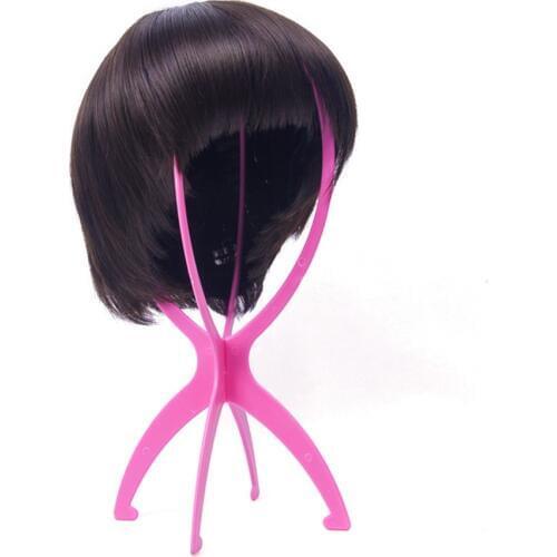 1pcs Wig Stands Folding Durable Hair Wig Hat Salon Fashion Model Dummy Head Holder Stand Display Styling Tool