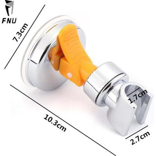 Suction Cup Bathroom Shower Head Holder Showerhead Bracket Adjustable Height Shower Holder Plastic ABS Chrome Polished