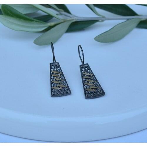 Handmade silver earrings free shipping from Turkey