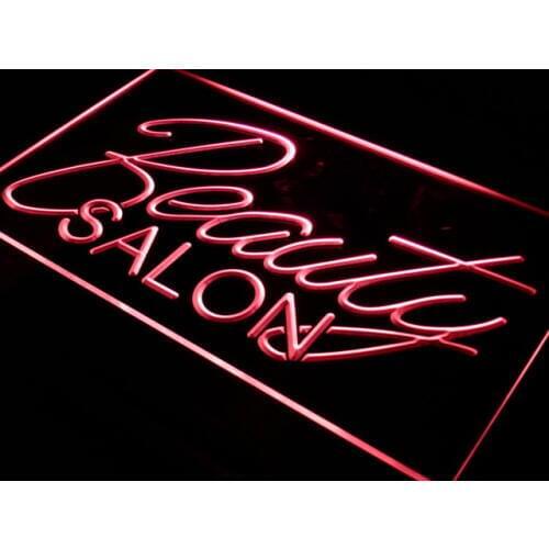 I308 Beauty Salon Hair Nails OPEN Plastic Crafts LED Neon Light Light Signs On/Off Switch 20+ Colors 5 Sizes