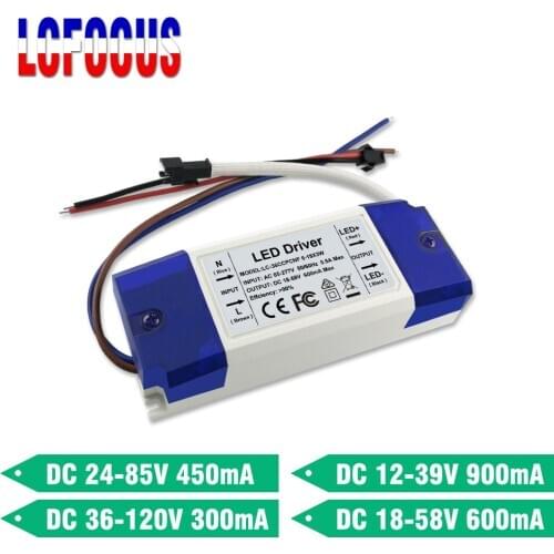 LED Driver 1W 3W 5W 12W 18W 24W 30W 300mA 450mA 600mA 900mA Lighting Transformers Power Supply For DIY Lamp Floodlight Spotlight