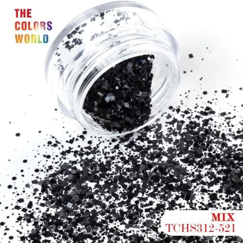 TCT-126 Solvent Resistant Matte Color Mix Shape Glitter For Nail Art Decoration Body Art FacePaint Manual DIY Crafts Decoration