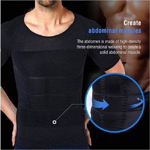 Seamless Short Sleeve Slimming T-shirt Shape Corset Tops Tummy Trimmer Shaping Underwear Waist Abs Trainer Shapewear Clothes