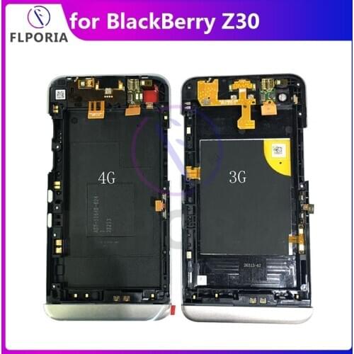 For BlackBerry Z30 4G/3G Middle Frame Front Frame Chassis With Power Button Flex Cable Screen Frame Holder Phone Replacement TOP