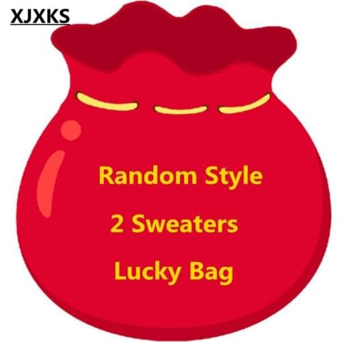 XJXKS Woman Lucky Bag With 2 Sweaters Good Quality Women Sweater