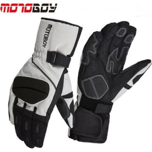 2019 Winter warm waterproof Motoboy Motorcycle Gloves windproof Cross country race motorbike glove Non-slip Wrestling Reflective
