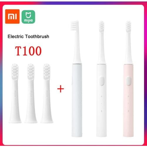 Xiaomi Mijia T100 Sonic Electric Toothbrush Ultrasonic Automatic Toothbrush USB Rechargeable Waterproof Adult Smart Tooth Brush