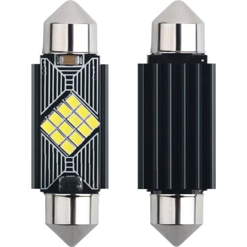 1pc Highbright Decoding 12v Festoon C5W C10W 2016 smd CANBUS 31/36/39/41mm T10 Light Reading Light Glove Box Light