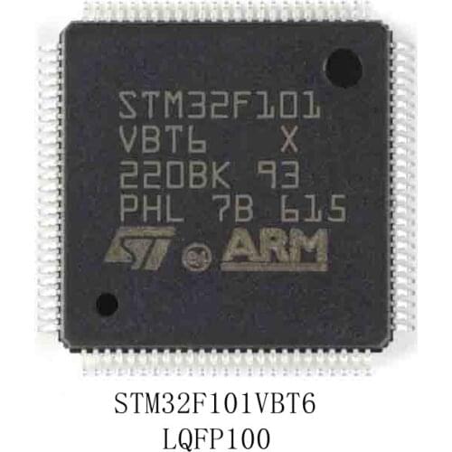1pcs / lot original stm32f101vbt6 lqfp-100 arm Cortex-M3 32-bit microcontroller MCU