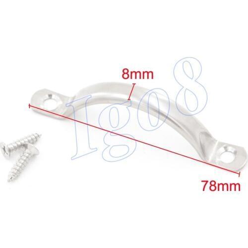 10PCS Stainless Steel Cabinet Door Pull Handles 8 x 78mm