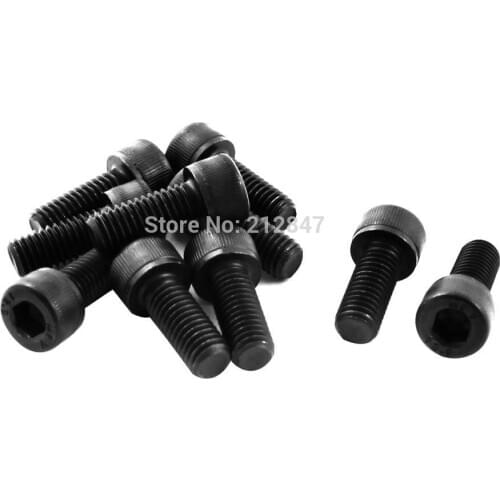 10Pcs Stainless Steel Knurled Countersunk Pan Head Hex Key Bolts M8 x 20mm