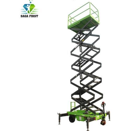 12m Electric Industrial Scissor Lift Platforms For Aerial Working