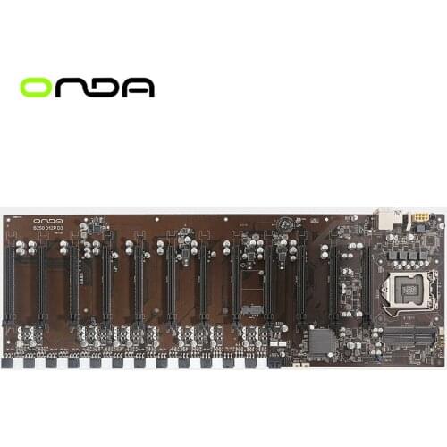 12PCIE X16 12GPU B250 MINING EXPERT B250 BTC-D12P DDR3L 1151 BTC Mining Board (Alternative TB250-BTC PRO TB85 H81 H61 PRO BTC)