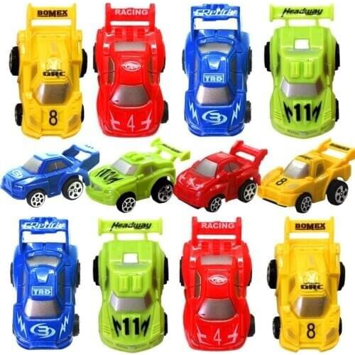 2pcs/lot Mini Pull Back Racing Car Toys Cool Powerful Colourful Racer Car Model Good Inertia Educational Toys Kid Gifts Hot Sale