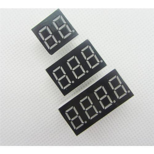 Big Sale!!! 15pcs 2 / 3 / 4 bit (5pcs per size) Common Cathode Digital Tube 0.36" 0.36in. Red LED Display 7 Segment