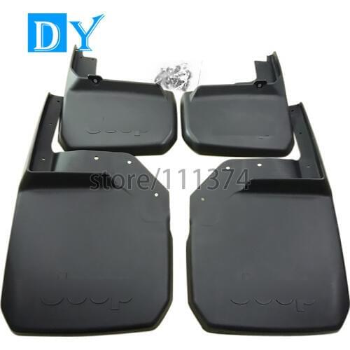 Nulla TPE & PP Mud Flaps Splash Guards Cover Fender Mudguards For Jeep Wrangler 2008 2009 2010 2011 2012 2013 2014 2015