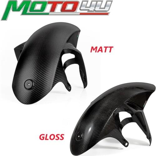 For SUZUKI GSXR1000 2017 2018 2019 Gloss/Matt 100% Carbon Fiber Motorcycle Front Fender Mudguard Hugger Guardabarros delantero
