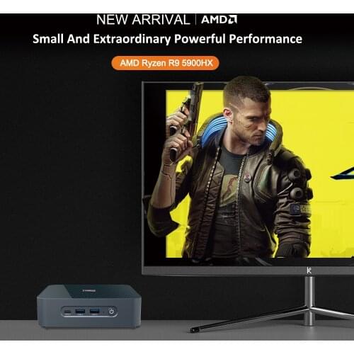 Eglobal Gaming Mini PC Intel Core i9-9980HK i9-8950HK i5-9300H GTX1650 Desktop Computer Windows11 4K HDMI DP Type-C Video card