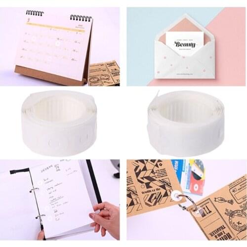 250 Pcs/Box Labels Self-Adhesive Hole Punch Protector Loose-Leaf Paper Hole Reinforcement Labels Round Stickers