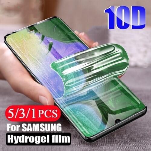 5/3/1Pcs full cover hydrogel film for samsung galaxy A90 A80 A70 A60 A50S A40 A30 A20 A10 screen protector Not glass protective