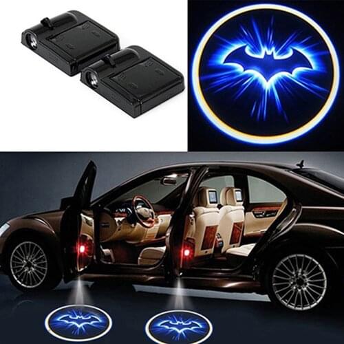 1 PC Wireless Car Light Bat Logo Door Decor Shadow LED Welcome Laser Projector Lamp Car Interior Light Accessories Ornaments