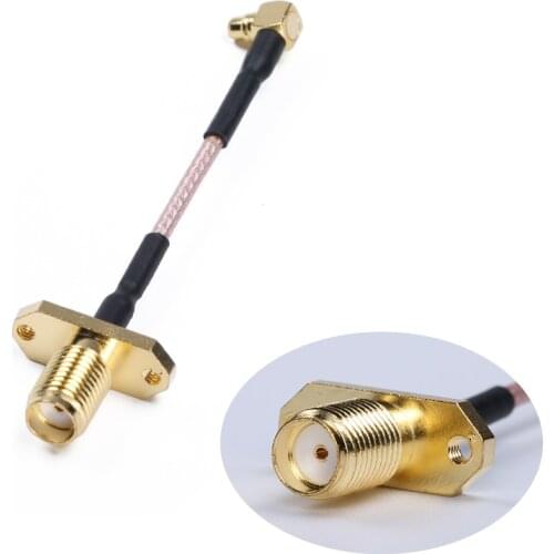 2pcs/1pair iFlight MMCX Angle 90° to RP-SMA Female / SMA Female Adapter Cable 60mm for TITAN XL5 （HD）/ Nazgul5 Analog drone part