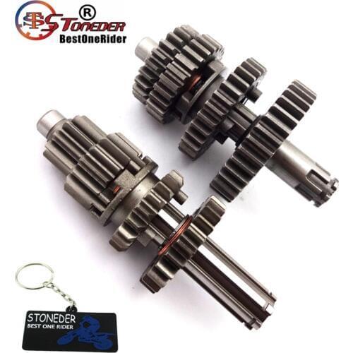 STONEDER Transmission Gear Box Main Counter Shaft Parts For Chinese YX110 YX125 YX 110cc 125cc Engine Motorcycle Pit Dirt Bike