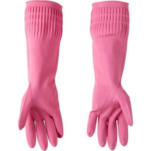 Kitchen Dishwashing Gloves House Cleaning Water-proof Rubber Washing Gloves Long Sleeve silicone gloves cleaning Tools