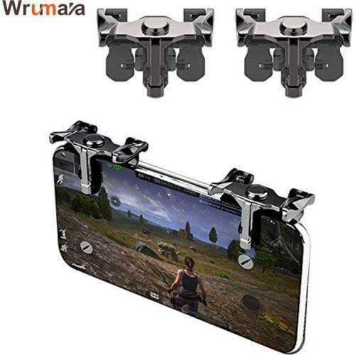 Wrumava PUBG Metal trigger mobile phone Game for Pubg controller L1R1 knob button for iphone LG Joy Stick Pubg game