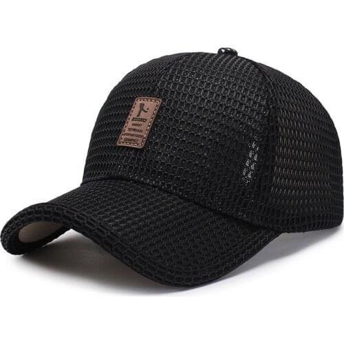 Mens summer baseball cap adjustable Breathable mesh caps womens outdoor sun hats fashion hip hop caps snapback hats gorras