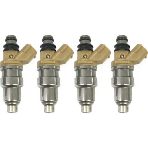 Set of 4 Fuel Injectors 23250-87130 23209-87130 2325087130 2320987130 For TOYOTA