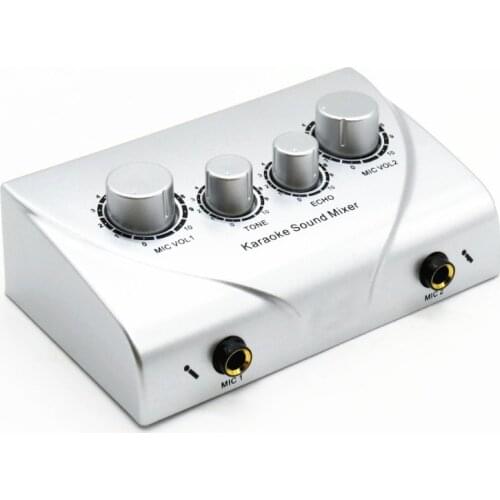 2016 new NKR N-1 Microphone amplifier & microphone Mixer karaoke OK reverb effects pc K song microphone preamplifier