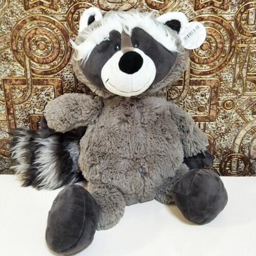 New grey Raccoon cartoon children plush toy doll birthday Christmas gift animals Stuffed toy