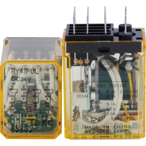 NEW relay RY4S-UL DC24V RY4S-UL-DC24V DC24V 24VDC 24V 5A 240VAC 14PIN