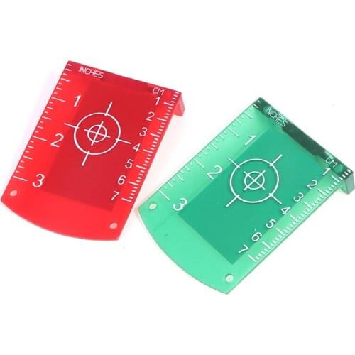 Laser Target Card Plate For Green/Red Laser Level 10cmx7cm Suitable For Line Lasers Reflective Magnetic Board 1PCS Inch/cm