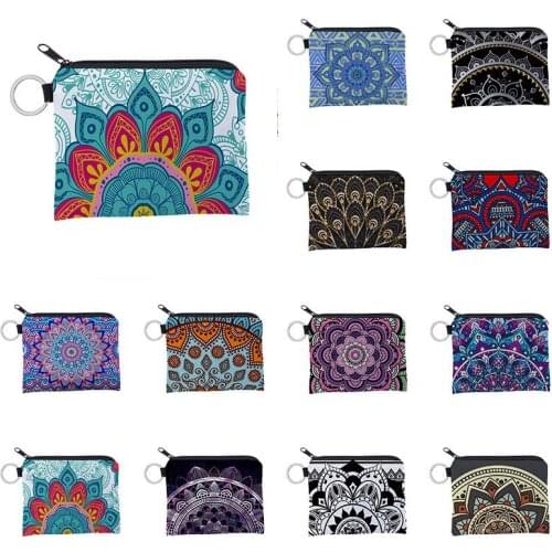 Polyester Mandala Pattern Portable Women Travel Storage Bag Toiletries Organize Cosmetic Bag Waterproof Female Make Up Bag