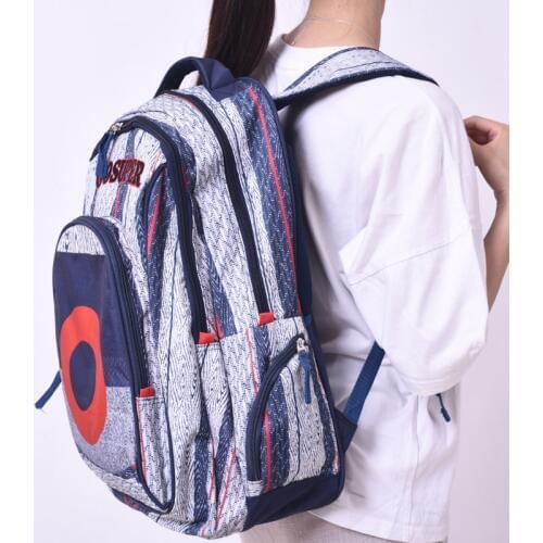 New big capacity men and women printing backpacks mochila rucksack fashion nylon bags retro casual school bags travel bags