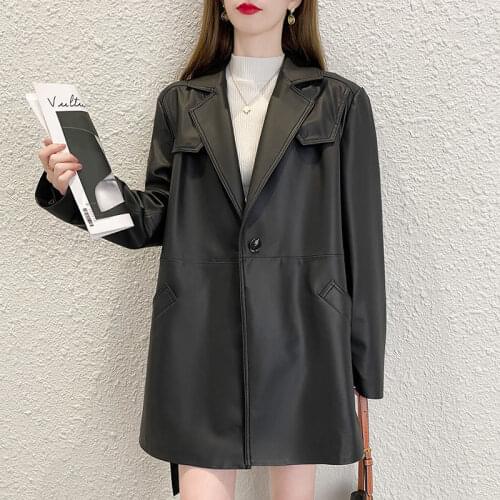 Tao ting li na Womens Fashion Leather Jackets