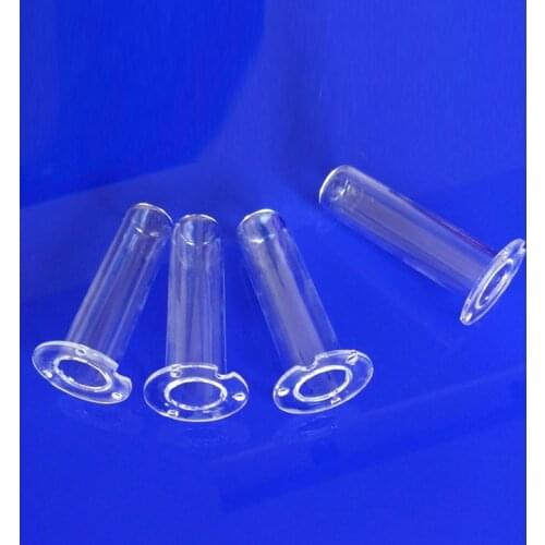 Custom made quartz glass pipe flange drilling crucible