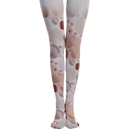 High Quality Print Dot Pantyhose Women Tights