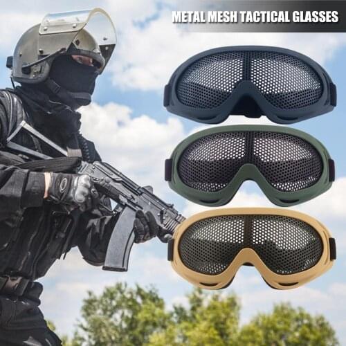 Steel Wire Mesh Goggles Eyes Protective Safe Glasses Delicate Outdoor Hunt Eye Protector Tactical Outdoor Essential Supplies