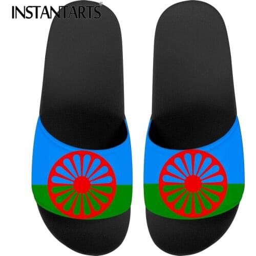 INSTANTARTS Black Girls Art Pattern Women Slippers Comfortable Afro Home Footwear Bathroom Anti Slip Flip Flops Zapatillas mujer