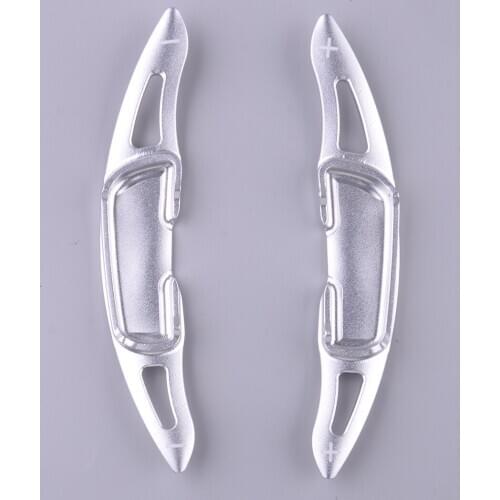 1 Pair Silver Car Gear Steering Wheel Shifter Shift Paddle Aluminium Alloy Fit for Mazda 3 6 CX3 CX4 CX5 MX-5 2016